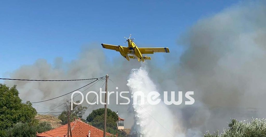 Αστακός: Αναγκαστική προσθαλάσσωση πυροσβεστικού Air Tractor – Καλά στην υγεία του ο πιλότος