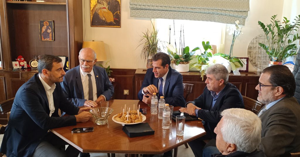 Συνάντηση Στ. Καννή με Θ. Πλεύρη στο Λάτσειο-Στο επίκεντρο τα αντισταθμιστικά έργα και η παραχώρηση της ΣΕΤΤΗΛ στον Δήμο Πύργου